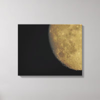 Impression de toile avec gros plan Lune