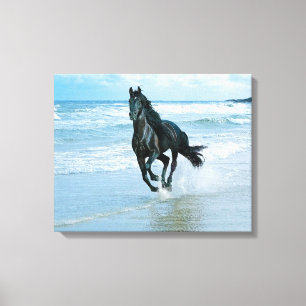 Impression de toile Cheval Noir