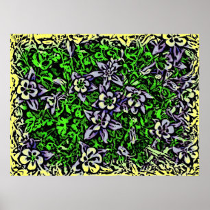 Impression de toile colorée du Colorado