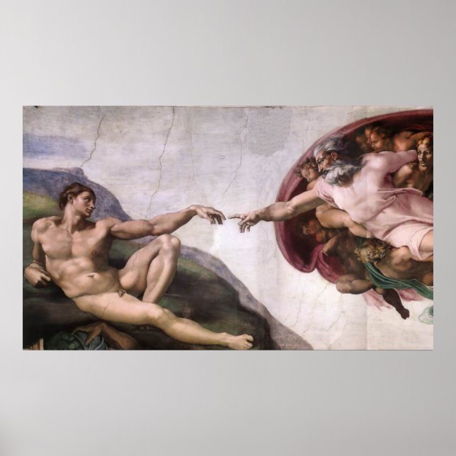 Impression de toile - Création d'Adam (Devant)
