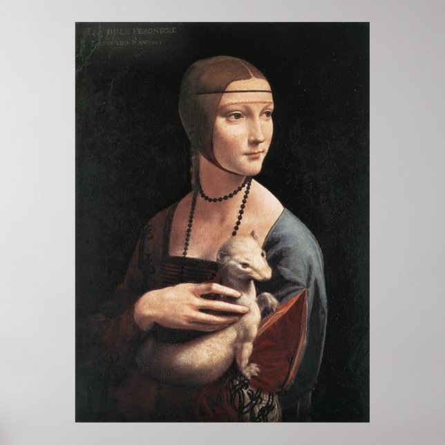 Impression de toile - Dame avec une mine (Devant)