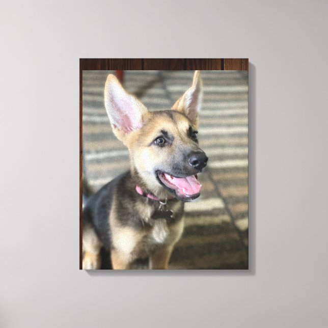 Impression de toile de chiot Athena (Recto)