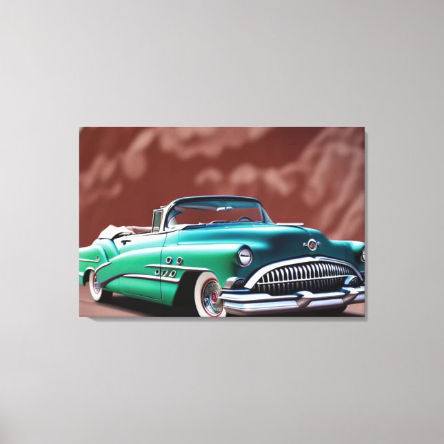 Impression de toile de voiture classique 1954 (Recto)