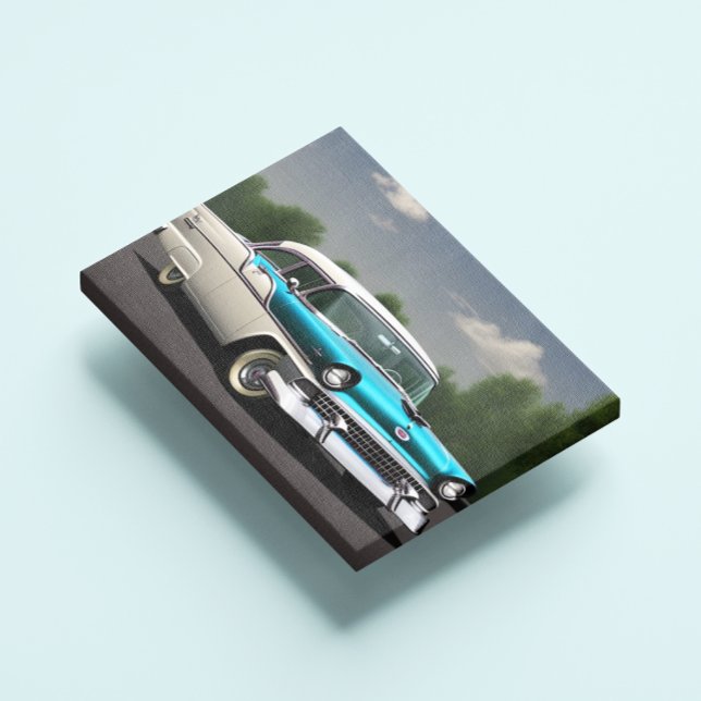 Impression de toile de voiture classique 1955 (Créateur téléchargé)
