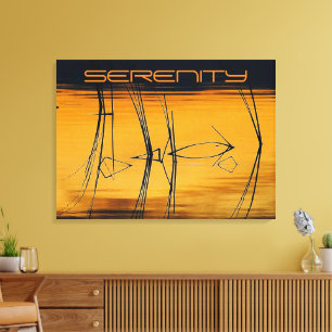 Impression de toile d'étirement de sérénité