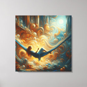 Impression de toile étirée de la reine des nuages