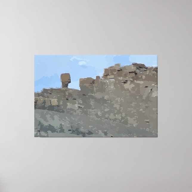 Impression de toile étirée de la roche de solde (Recto)