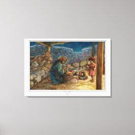 Impression de toile étirée de "Sainte Famille au r