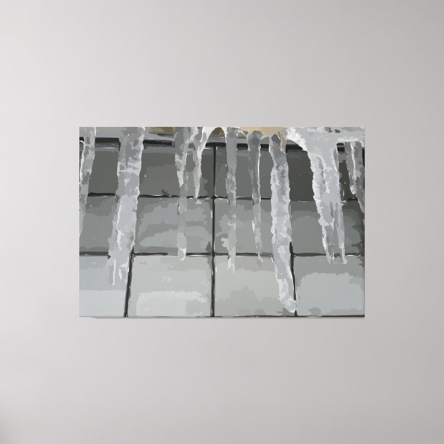 Impression de toile étirée Icicle (Recto)