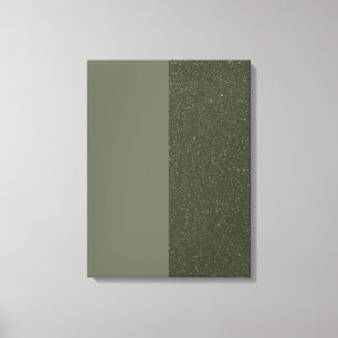 Impression de toile étirée verte Bruit et mousse (