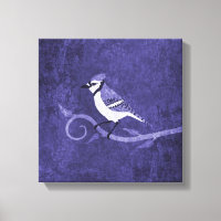 Impression de toile Jay bleu