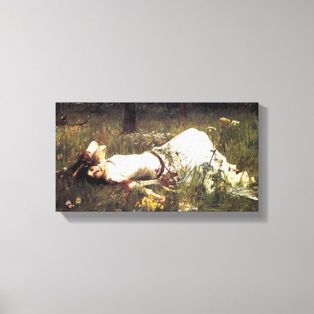 Impression de toile Ophelia Waterhouse (Recto)