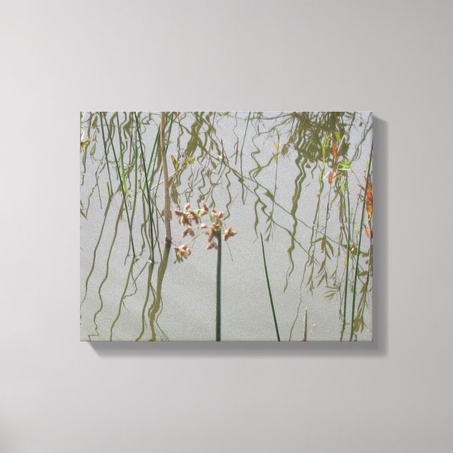 Impression de toile - Réflexions sur l'eau (Recto)