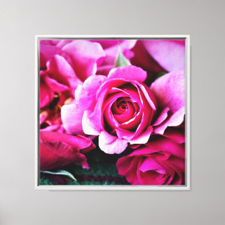 Impression de toile rose délicate