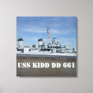 Impression de toile USS KIDD DD 661