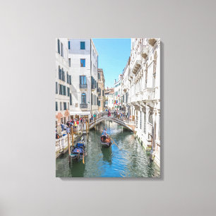 Impression de toile vue canal de Venise