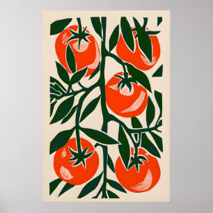 Impression de tomate éclectique chic de ferme - Te