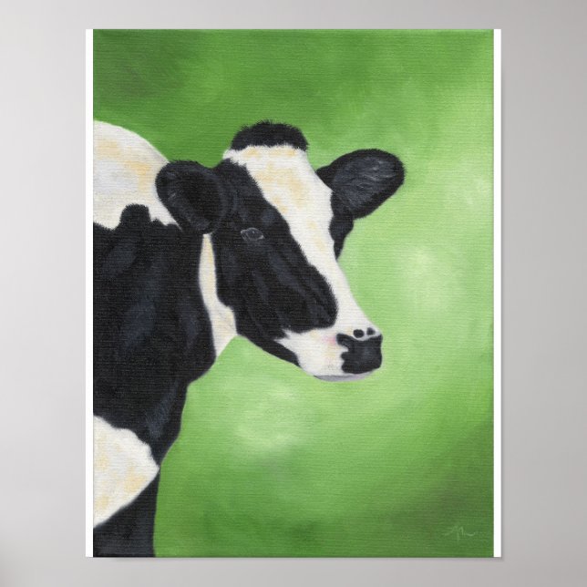 Impression de vache Holstein 11"x14" (Devant)