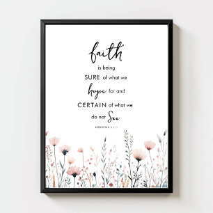 Impression de verset biblique sur les fleurs sauva