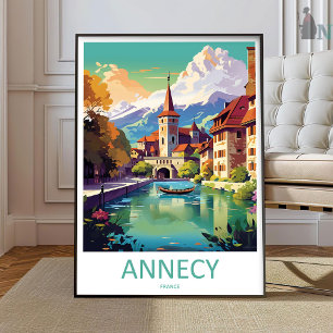 Impression de voyage Annecy Art mural Annecy Décor