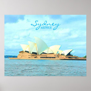 Impression de voyage de l'opéra de Sydney Australi