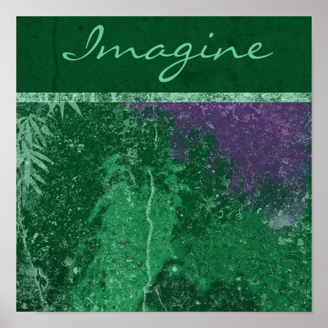 Impression d'écran vert toxique Avatar "Imagine" (Devant)