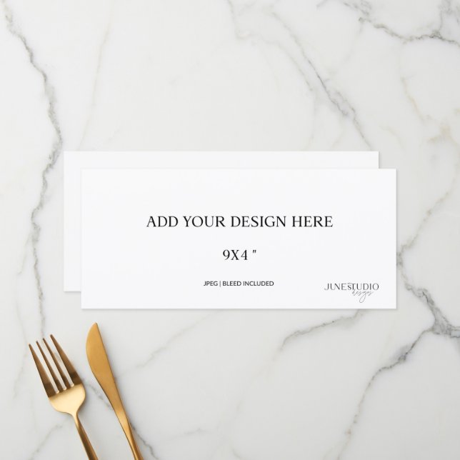 Impression des en-têtes de carte de carte de siège (Devant/Arrière en situation)