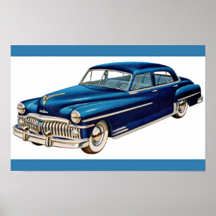 Impression DeSoto bleue 1950