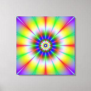 Impression du canevas de fleurs lumineuses