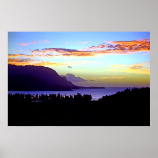 Impression du coucher de soleil Hanalei