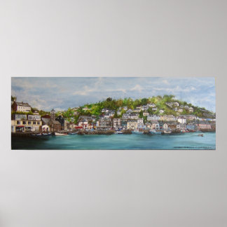 Impression du port de Looe sur toile