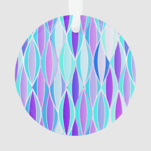 Impression du ruban du milieu du siècle - violet e