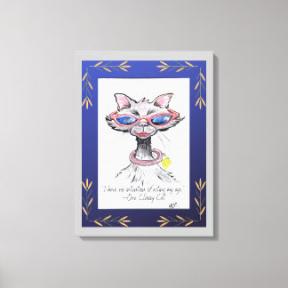 Impression d'une toile d'art amusante de chats cla
