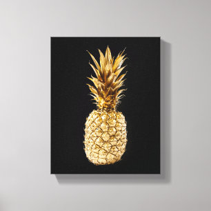 Impression en toile d'ananas or