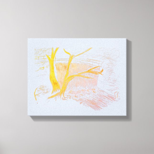 Impression en toile d'argent de cascade (Recto)