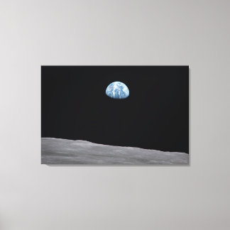 Impression en toile de la Terre vue de la lune