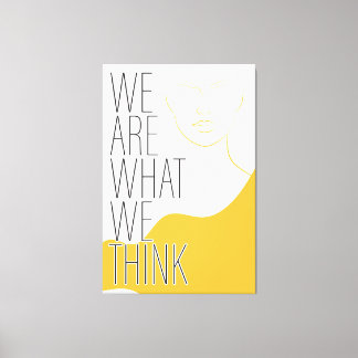 Impression en toile étirée avec message inspirant