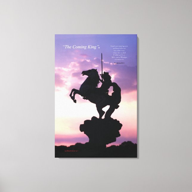 Impression en toile Silouette "Le Roi Prochain"® (Recto)