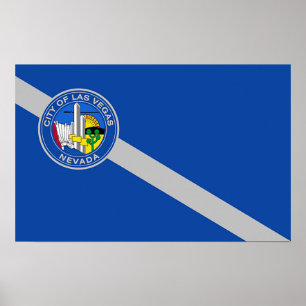 Impression encadrée avec Drapeau de Las Vegas, U.S