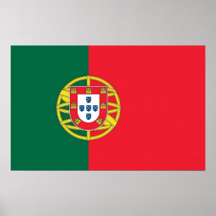 Impression encadrée avec Drapeau du Portugal