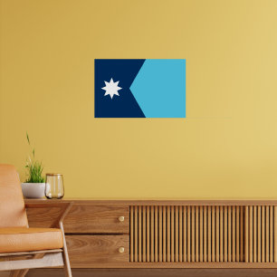 Impression encadrée avec le drapeau du Minnesota,