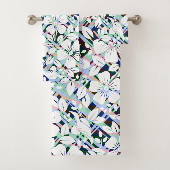 Impression florale verte de la marine moderne (En situation)