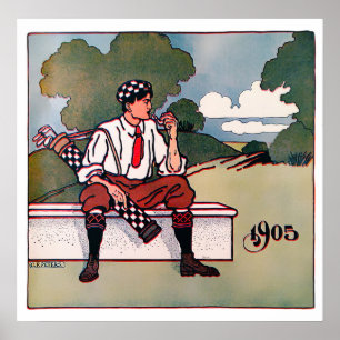 Impression Golfer vintage 1905
