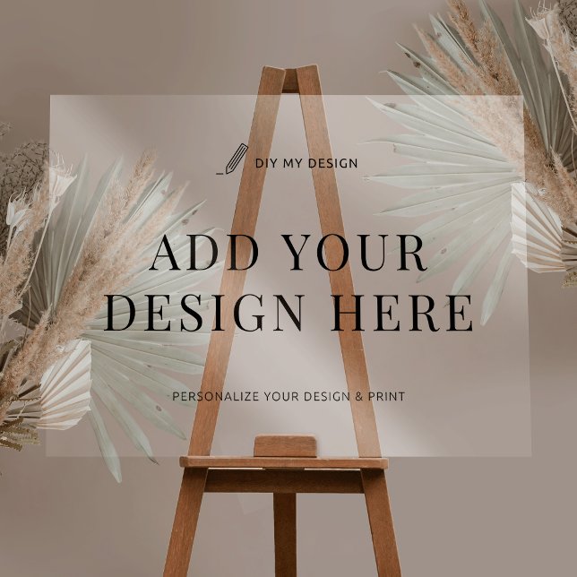 Impression horizontale des signes d'événement acry (Upload your design to this large acrylic sign)