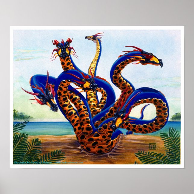Impression Hydra Dragon sur Plage Dragon (Devant)