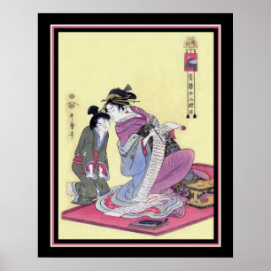 Impression japonaise vintage ca. 1912-16x20