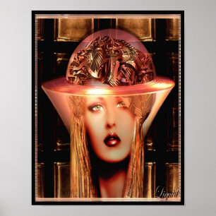 Impression miel brillant