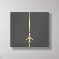 Impression minimaliste de toile d'aviation