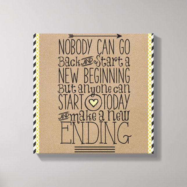 Impression motivationnelle : Nouveau début (Recto)