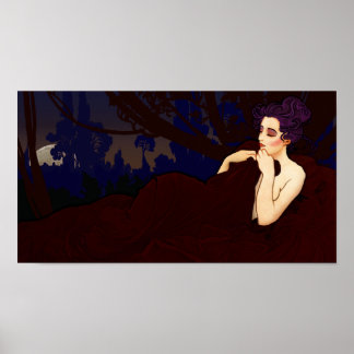 Impression Mucha Moon Rise